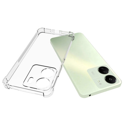 For Xiaomi Redmi 13C Shockproof Non-slip Thickening TPU Phone Case(Transparent) - 13C Cases by PMC Jewellery | Online Shopping South Africa | PMC Jewellery | Buy Now Pay Later Mobicred