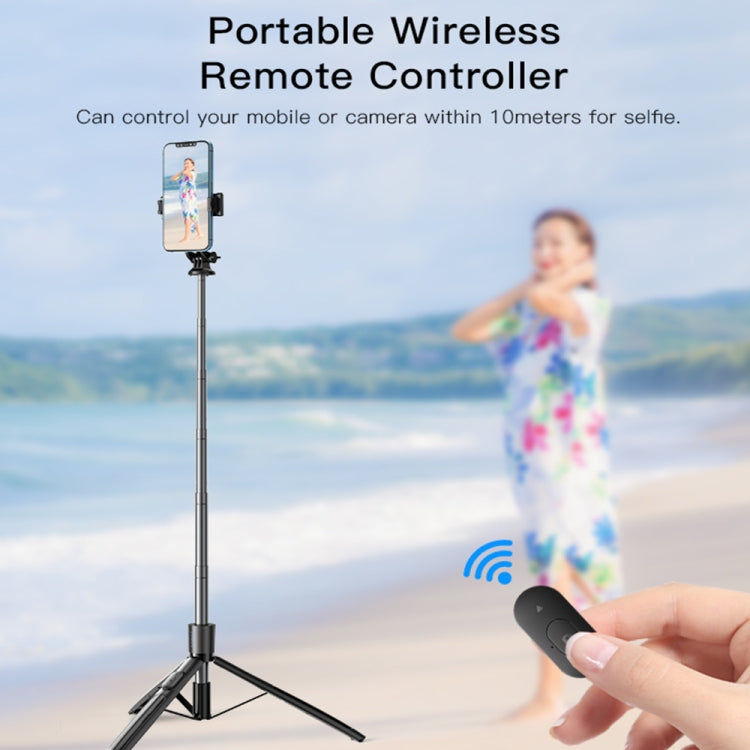Yesido SF13 Retractable Extended Bluetooth Tripod Phone Live Streaming Selfie Stand(Black) - Selfie Sticks by Yesido | Online Shopping South Africa | PMC TechLife | Buy Now Pay Later Mobicred