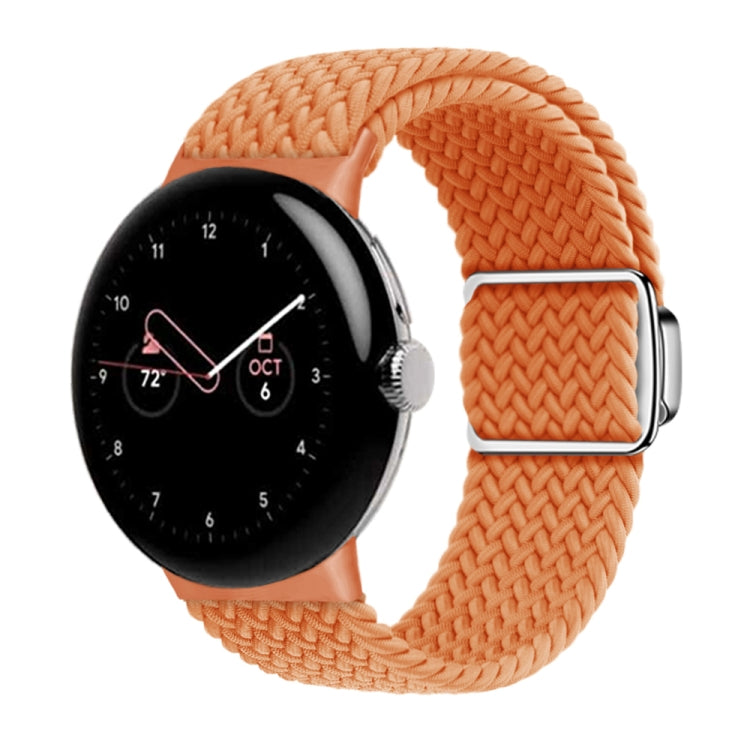 For Google Pixel Watch / Watch 2 Nylon Loop Magnetic Buckle Watch Band(Orange) - Watch Bands by PMC Jewellery | Online Shopping South Africa | PMC Jewellery