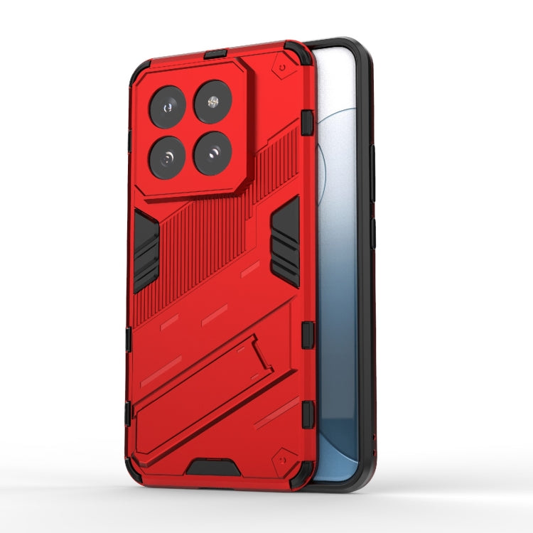 For Xiaomi 14 Pro 5G Punk Armor 2 in 1 PC + TPU Phone Case with Holder(Red) - 14 Pro Cases by PMC Jewellery | Online Shopping South Africa | PMC Jewellery | Buy Now Pay Later Mobicred