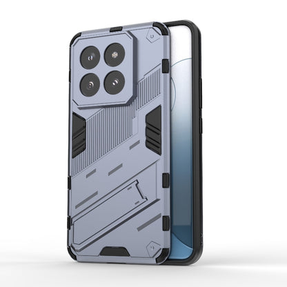 For Xiaomi 14 Pro 5G Punk Armor 2 in 1 PC + TPU Phone Case with Holder(Grey) - 14 Pro Cases by PMC Jewellery | Online Shopping South Africa | PMC Jewellery | Buy Now Pay Later Mobicred