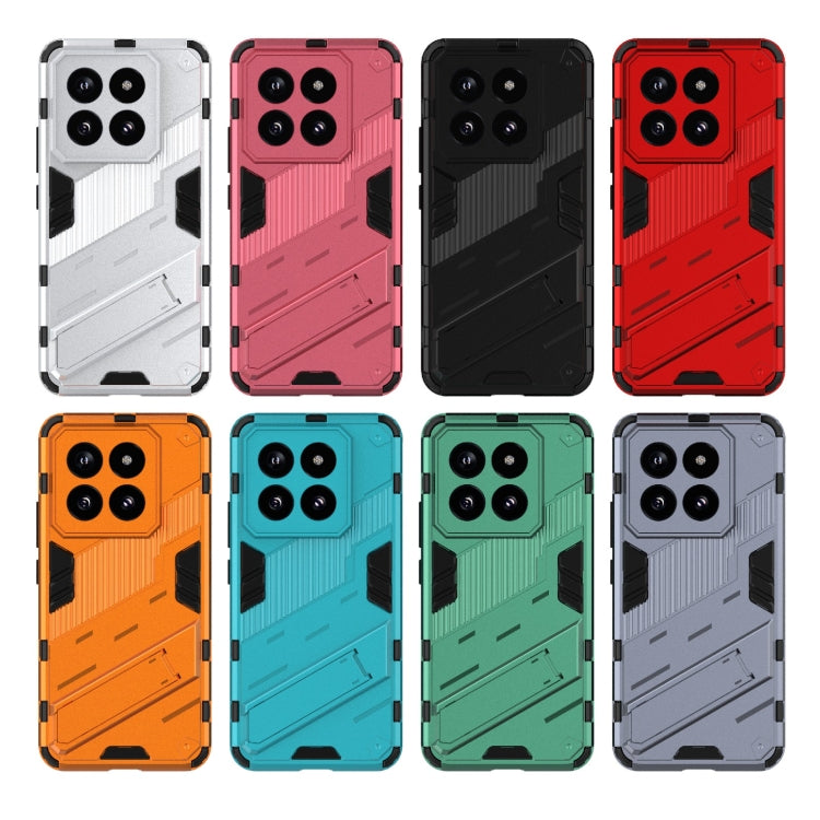 For Xiaomi 14 Pro 5G Punk Armor 2 in 1 PC + TPU Phone Case with Holder(Orange) - 14 Pro Cases by PMC Jewellery | Online Shopping South Africa | PMC Jewellery | Buy Now Pay Later Mobicred