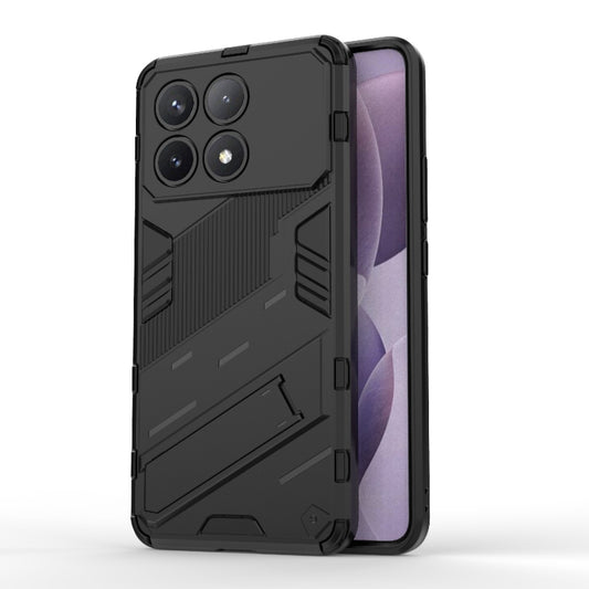 For Xiaomi Redmi K70 5G Punk Armor 2 in 1 PC + TPU Phone Case with Holder(Black) - K70 Cases by PMC Jewellery | Online Shopping South Africa | PMC Jewellery | Buy Now Pay Later Mobicred