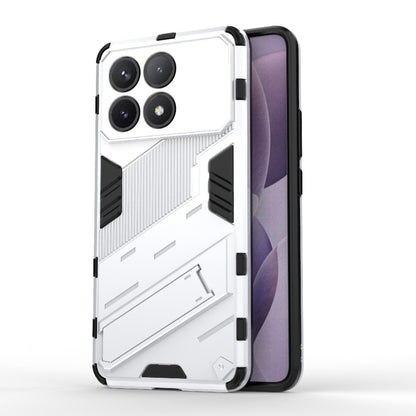 For Xiaomi Redmi K70 5G Punk Armor 2 in 1 PC + TPU Phone Case with Holder(White) - K70 Cases by PMC Jewellery | Online Shopping South Africa | PMC Jewellery | Buy Now Pay Later Mobicred