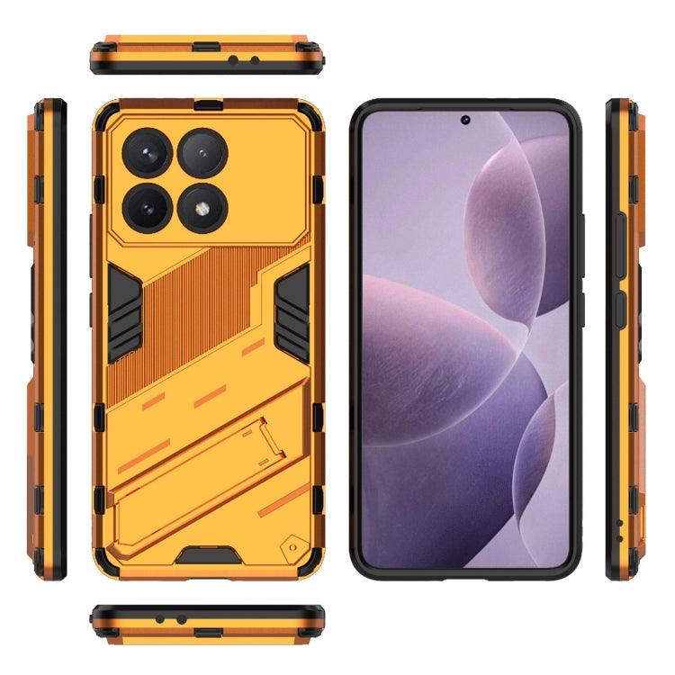 For Xiaomi Redmi K70 5G Punk Armor 2 in 1 PC + TPU Phone Case with Holder(Orange) - K70 Cases by PMC Jewellery | Online Shopping South Africa | PMC Jewellery | Buy Now Pay Later Mobicred