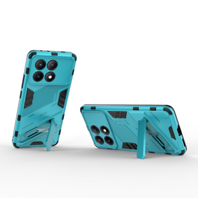 For Xiaomi Redmi K70E 5G Punk Armor 2 in 1 PC + TPU Phone Case with Holder(Blue) - K70E Cases by PMC Jewellery | Online Shopping South Africa | PMC Jewellery | Buy Now Pay Later Mobicred