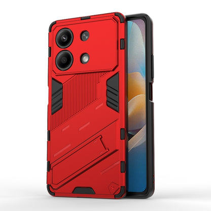 For Xiaomi Redmi Note 13R Pro 5G Punk Armor 2 in 1 PC + TPU Phone Case with Holder(Red) - Xiaomi Cases by PMC Jewellery | Online Shopping South Africa | PMC Jewellery | Buy Now Pay Later Mobicred