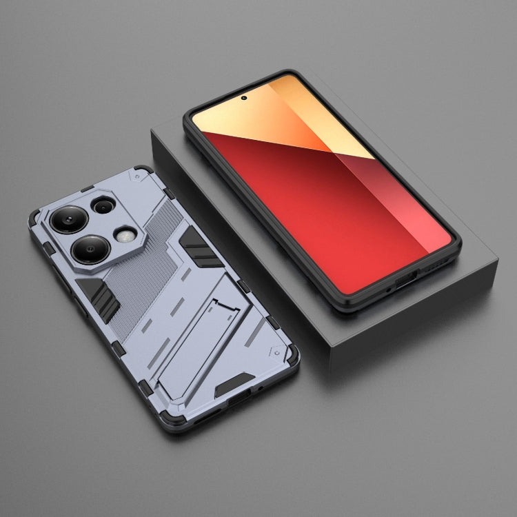 For Xiaomi Redmi Note 13 Pro 4G Global Punk Armor 2 in 1 PC + TPU Phone Case with Holder(Grey) - Note 13 Pro Cases by PMC Jewellery | Online Shopping South Africa | PMC Jewellery | Buy Now Pay Later Mobicred