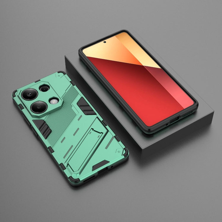 For Xiaomi Redmi Note 13 Pro 4G Global Punk Armor 2 in 1 PC + TPU Phone Case with Holder(Green) - Note 13 Pro Cases by PMC Jewellery | Online Shopping South Africa | PMC Jewellery | Buy Now Pay Later Mobicred