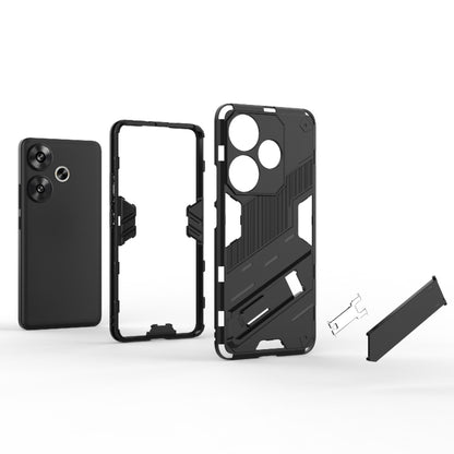 For Xiaomi Redmi Turbo 3 5G Punk Armor 2 in 1 PC + TPU Phone Case with Holder(Grey) - Xiaomi Cases by PMC Jewellery | Online Shopping South Africa | PMC Jewellery | Buy Now Pay Later Mobicred