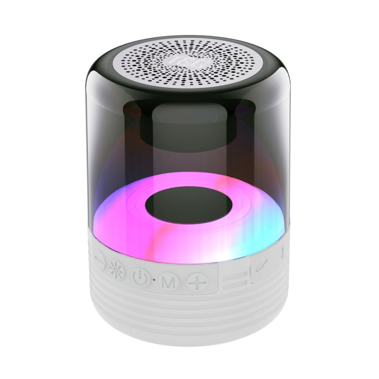 T&G TG369 Portable mini LED Wireless Bluetooth Speaker(White) - Mini Speaker by T&G | Online Shopping South Africa | PMC Jewellery | Buy Now Pay Later Mobicred