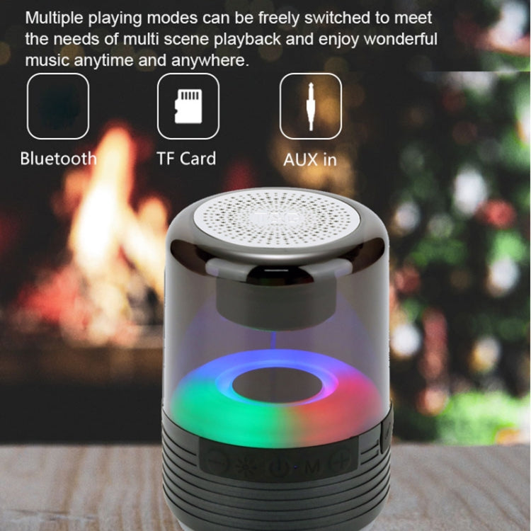 T&G TG369 Portable mini LED Wireless Bluetooth Speaker(White) - Mini Speaker by T&G | Online Shopping South Africa | PMC Jewellery | Buy Now Pay Later Mobicred