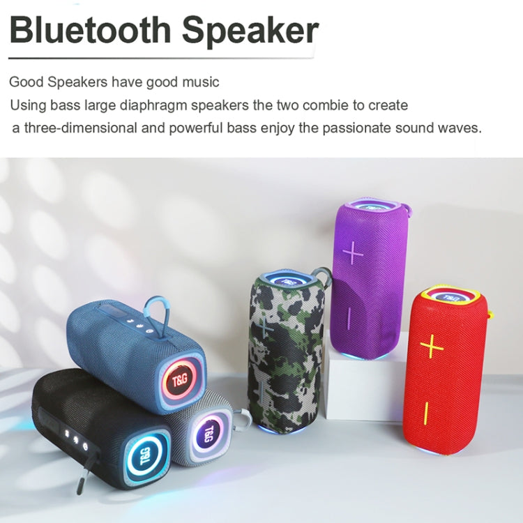 T&G TG654 Portable 3D Stereo Subwoofer Wireless Bluetooth Speaker(Purple) - Desktop Speaker by T&G | Online Shopping South Africa | PMC Jewellery | Buy Now Pay Later Mobicred