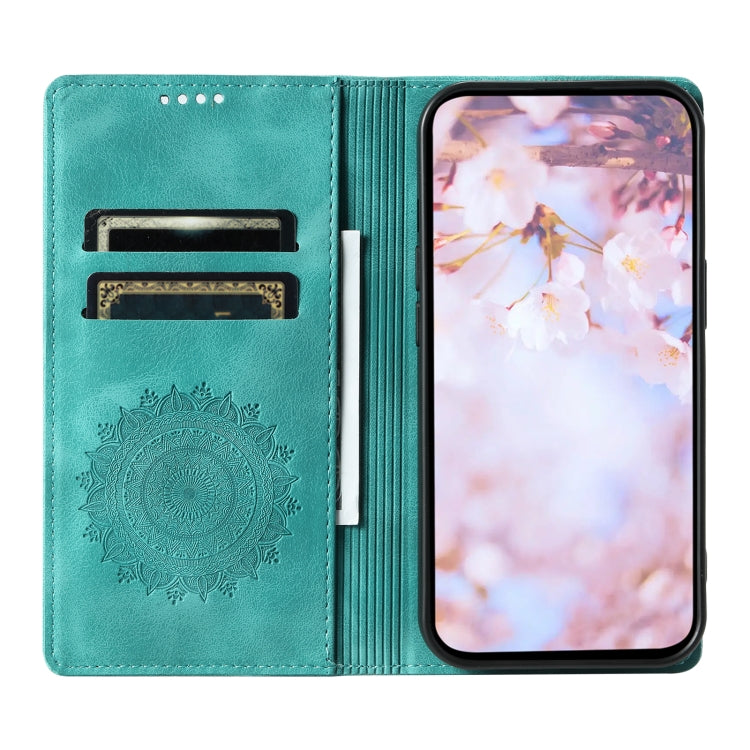 For Xiaomi Redmi Note 12 Pro Global Totem Embossed Magnetic Leather Phone Case(Green) - Xiaomi Cases by PMC Jewellery | Online Shopping South Africa | PMC Jewellery | Buy Now Pay Later Mobicred