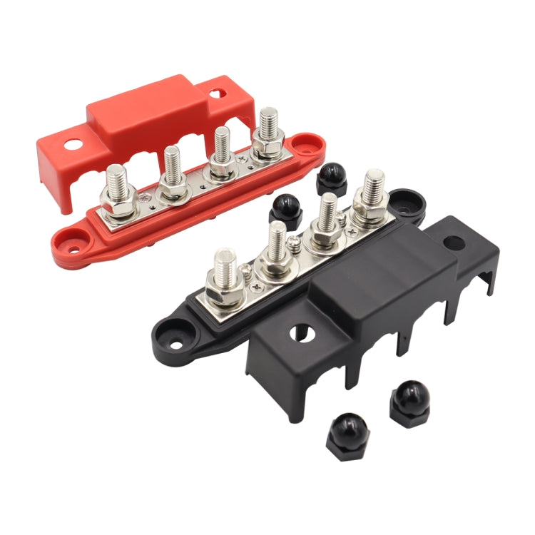 CP-4018 M10+M8 Power Distribution Block Terminal Studs Set with Terminals(Black + Red) - Booster Cable & Clip by PMC Jewellery | Online Shopping South Africa | PMC Jewellery | Buy Now Pay Later Mobicred