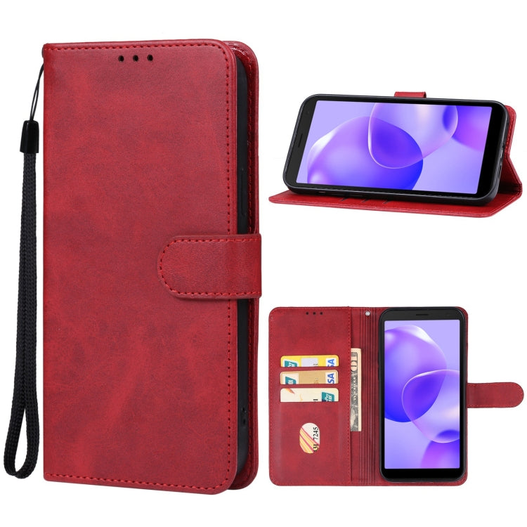 For TCL 502 Leather Phone Case(Red) - More Brand by PMC Jewellery | Online Shopping South Africa | PMC Jewellery | Buy Now Pay Later Mobicred