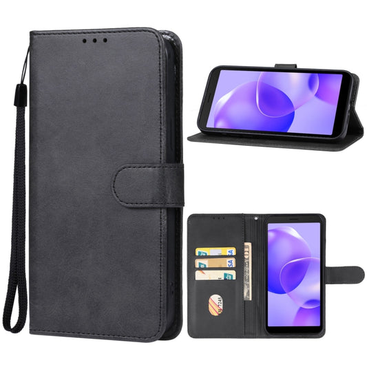 For TCL 502 Leather Phone Case(Black) - More Brand by PMC Jewellery | Online Shopping South Africa | PMC Jewellery | Buy Now Pay Later Mobicred