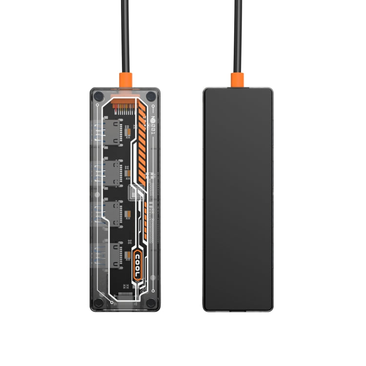 SW4U-C 5 in 1 Type-C to Type-C + 4 x USB3.0 HUB Docking Station(Grey) - USB HUB by PMC Jewellery | Online Shopping South Africa | PMC Jewellery | Buy Now Pay Later Mobicred