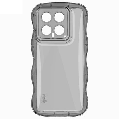 For Xiaomi 14 5G IMAK Wave Bubble Soft Shockproof Phone Case(Transparent Black) - 14 Cases by imak | Online Shopping South Africa | PMC Jewellery | Buy Now Pay Later Mobicred