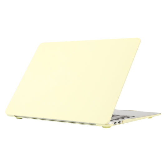 For MacBook Pro 16 inch M3 Max Cream Style Laptop Plastic Protective Case(Cream Yellow) - MacBook Pro Cases by PMC Jewellery | Online Shopping South Africa | PMC Jewellery | Buy Now Pay Later Mobicred