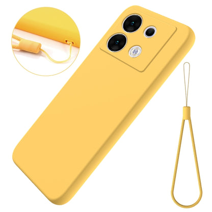 For Infinix Zero 30 5G Solid Color Liquid Silicone Dropproof Full Coverage Protective Case(Yellow) - Infinix Cases by PMC Jewellery | Online Shopping South Africa | PMC Jewellery | Buy Now Pay Later Mobicred