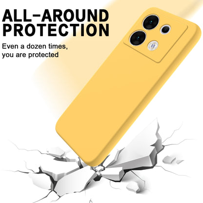 For Infinix Zero 30 5G Solid Color Liquid Silicone Dropproof Full Coverage Protective Case(Yellow) - Infinix Cases by PMC Jewellery | Online Shopping South Africa | PMC Jewellery | Buy Now Pay Later Mobicred