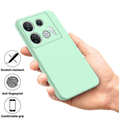 For Infinix GT 10 Pro Solid Color Liquid Silicone Dropproof Full Coverage Protective Case(Green) - Infinix Cases by PMC Jewellery | Online Shopping South Africa | PMC Jewellery | Buy Now Pay Later Mobicred