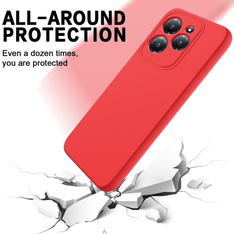 For Infinix Hot 40/Hot 40 Pro Solid Color Liquid Silicone Dropproof Full Coverage Protective Case(Red) - Infinix Cases by PMC Jewellery | Online Shopping South Africa | PMC Jewellery | Buy Now Pay Later Mobicred