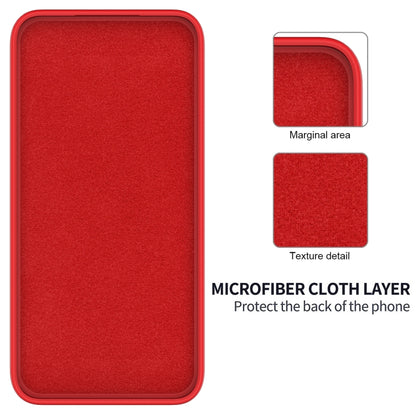 For Infinix Hot 40i Solid Color Liquid Silicone Dropproof Full Coverage Protective Case(Red) - Infinix Cases by PMC Jewellery | Online Shopping South Africa | PMC Jewellery | Buy Now Pay Later Mobicred