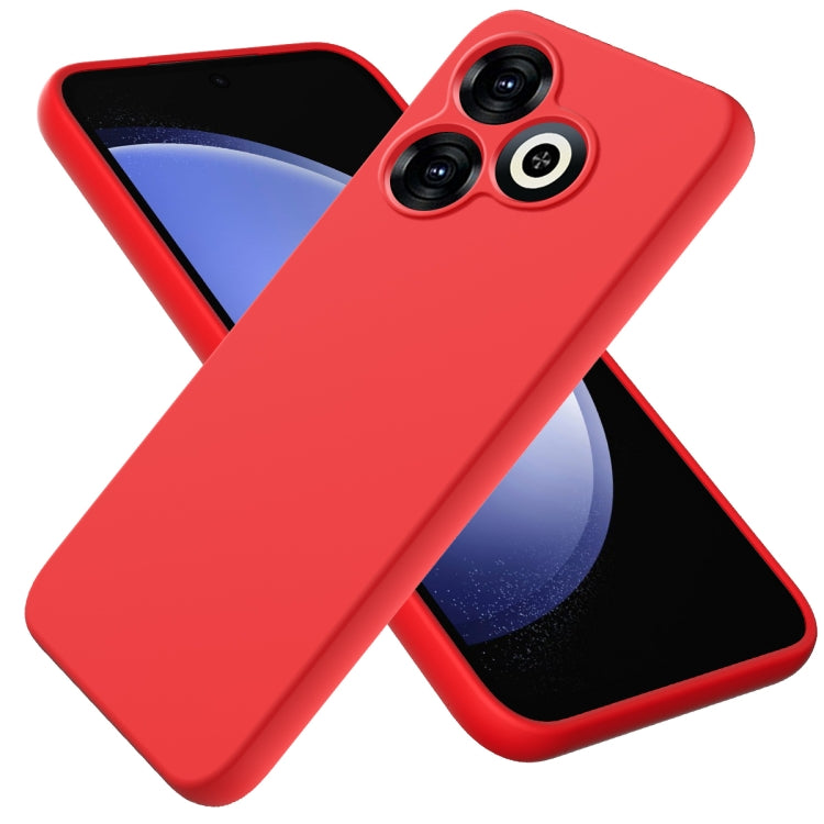 For Infinix Smart 8 Solid Color Liquid Silicone Dropproof Full Coverage Protective Case(Red) - Infinix Cases by PMC Jewellery | Online Shopping South Africa | PMC Jewellery | Buy Now Pay Later Mobicred