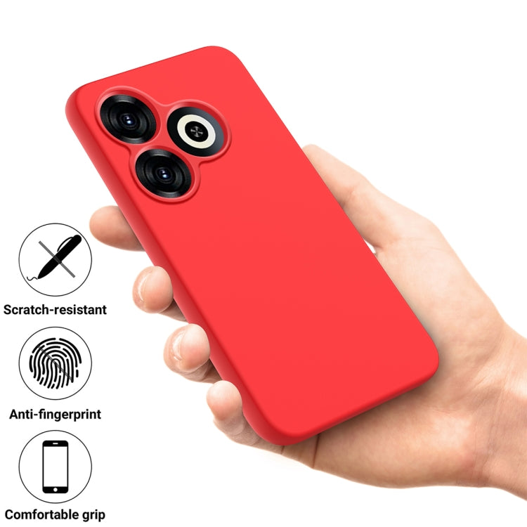 For Infinix Smart 8 Solid Color Liquid Silicone Dropproof Full Coverage Protective Case(Red) - Infinix Cases by PMC Jewellery | Online Shopping South Africa | PMC Jewellery | Buy Now Pay Later Mobicred