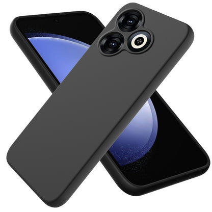 For Infinix Smart 8 Solid Color Liquid Silicone Dropproof Full Coverage Protective Case(Black) - Infinix Cases by PMC Jewellery | Online Shopping South Africa | PMC Jewellery | Buy Now Pay Later Mobicred