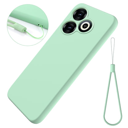 For Infinix Smart 8 Solid Color Liquid Silicone Dropproof Full Coverage Protective Case(Green) - Infinix Cases by PMC Jewellery | Online Shopping South Africa | PMC Jewellery | Buy Now Pay Later Mobicred