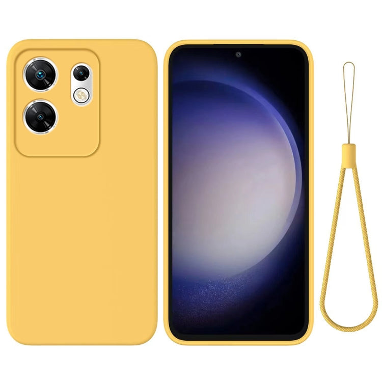 For Infinix Zero 30 4G Solid Color Liquid Silicone Dropproof Full Coverage Protective Case(Yellow) - Infinix Cases by PMC Jewellery | Online Shopping South Africa | PMC Jewellery | Buy Now Pay Later Mobicred