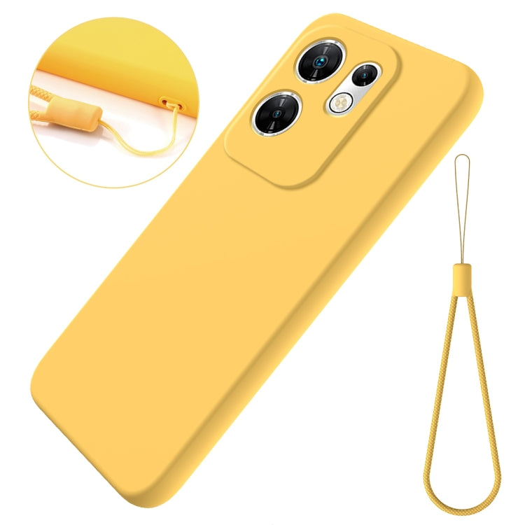 For Infinix Zero 30 4G Solid Color Liquid Silicone Dropproof Full Coverage Protective Case(Yellow) - Infinix Cases by PMC Jewellery | Online Shopping South Africa | PMC Jewellery | Buy Now Pay Later Mobicred