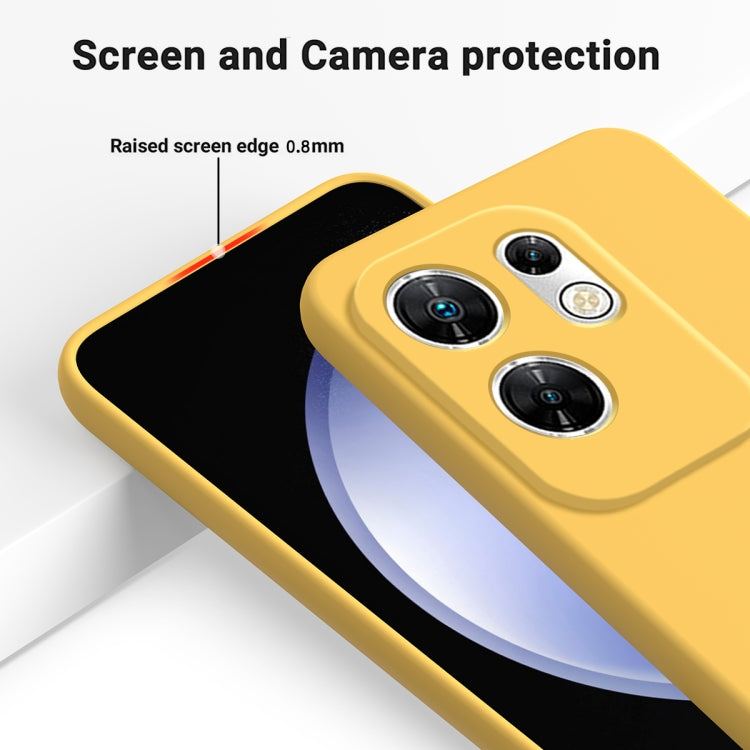 For Infinix Zero 30 4G Solid Color Liquid Silicone Dropproof Full Coverage Protective Case(Yellow) - Infinix Cases by PMC Jewellery | Online Shopping South Africa | PMC Jewellery | Buy Now Pay Later Mobicred