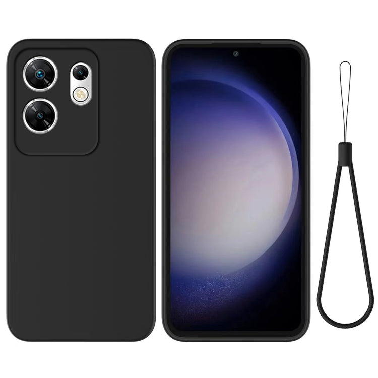 For Infinix Zero 30 4G Solid Color Liquid Silicone Dropproof Full Coverage Protective Case(Black) - Infinix Cases by PMC Jewellery | Online Shopping South Africa | PMC Jewellery | Buy Now Pay Later Mobicred