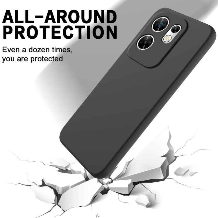 For Infinix Zero 30 4G Solid Color Liquid Silicone Dropproof Full Coverage Protective Case(Black) - Infinix Cases by PMC Jewellery | Online Shopping South Africa | PMC Jewellery | Buy Now Pay Later Mobicred