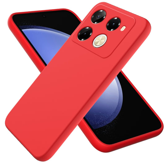 For Infinix Note 40 Pro 5G / 40 Pro+ 5G Solid Color Liquid Silicone Dropproof Full Coverage Protective Case(Red) - Infinix Cases by PMC Jewellery | Online Shopping South Africa | PMC Jewellery | Buy Now Pay Later Mobicred