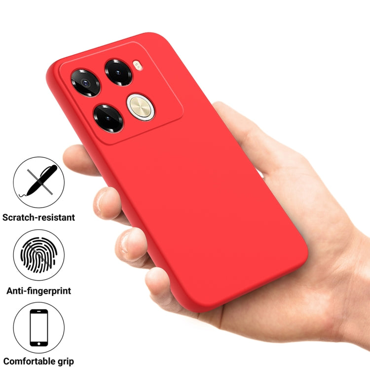 For Infinix Note 40 Pro 5G / 40 Pro+ 5G Solid Color Liquid Silicone Dropproof Full Coverage Protective Case(Red) - Infinix Cases by PMC Jewellery | Online Shopping South Africa | PMC Jewellery | Buy Now Pay Later Mobicred