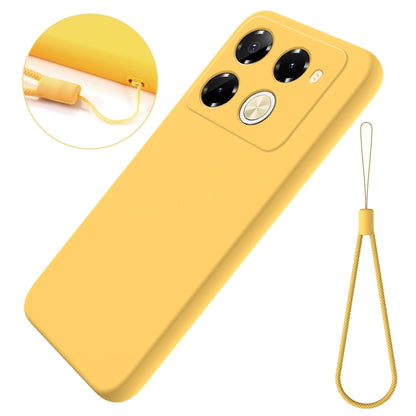 For Infinix Note 40 Pro 5G / 40 Pro+ 5G Solid Color Liquid Silicone Dropproof Full Coverage Protective Case(Yellow) - Infinix Cases by PMC Jewellery | Online Shopping South Africa | PMC Jewellery | Buy Now Pay Later Mobicred