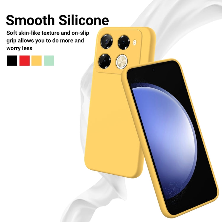 For Infinix Note 40 Pro 5G / 40 Pro+ 5G Solid Color Liquid Silicone Dropproof Full Coverage Protective Case(Yellow) - Infinix Cases by PMC Jewellery | Online Shopping South Africa | PMC Jewellery | Buy Now Pay Later Mobicred