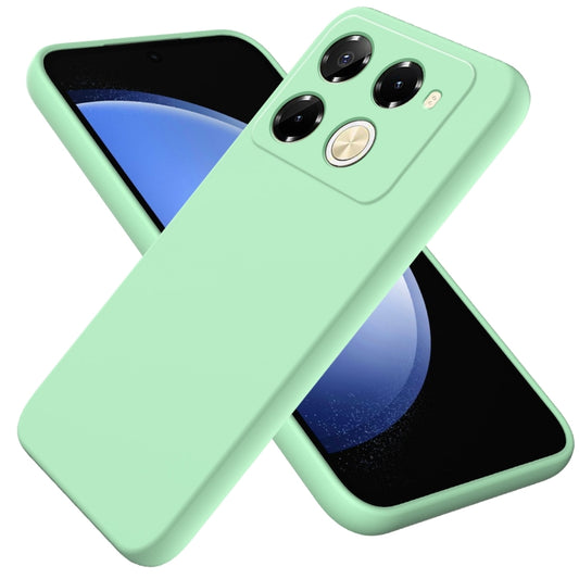 For Infinix Note 40 Pro 5G / 40 Pro+ 5G Solid Color Liquid Silicone Dropproof Full Coverage Protective Case(Green) - Infinix Cases by PMC Jewellery | Online Shopping South Africa | PMC Jewellery | Buy Now Pay Later Mobicred