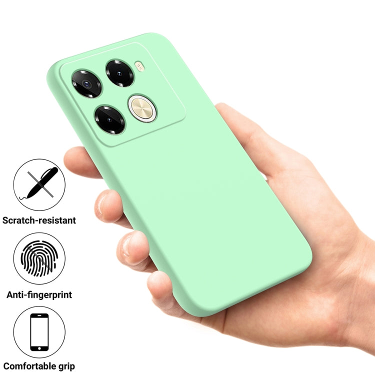 For Infinix Note 40 Pro 5G / 40 Pro+ 5G Solid Color Liquid Silicone Dropproof Full Coverage Protective Case(Green) - Infinix Cases by PMC Jewellery | Online Shopping South Africa | PMC Jewellery | Buy Now Pay Later Mobicred