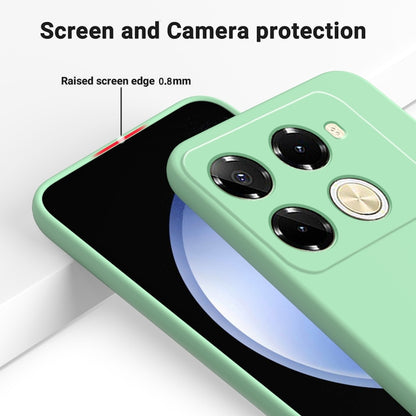 For Infinix Note 40 Pro 5G / 40 Pro+ 5G Solid Color Liquid Silicone Dropproof Full Coverage Protective Case(Green) - Infinix Cases by PMC Jewellery | Online Shopping South Africa | PMC Jewellery | Buy Now Pay Later Mobicred