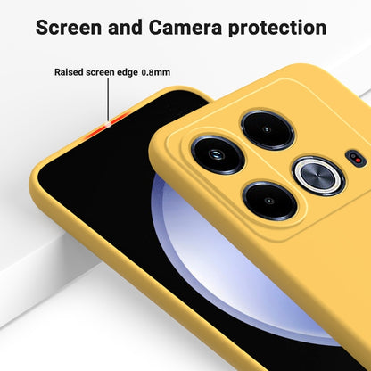 For Infinix Note 40 4G Solid Color Liquid Silicone Dropproof Full Coverage Protective Case(Yellow) - Infinix Cases by PMC Jewellery | Online Shopping South Africa | PMC Jewellery | Buy Now Pay Later Mobicred