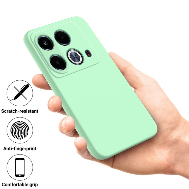 For Infinix Note 40 4G Solid Color Liquid Silicone Dropproof Full Coverage Protective Case(Green) - Infinix Cases by PMC Jewellery | Online Shopping South Africa | PMC Jewellery | Buy Now Pay Later Mobicred