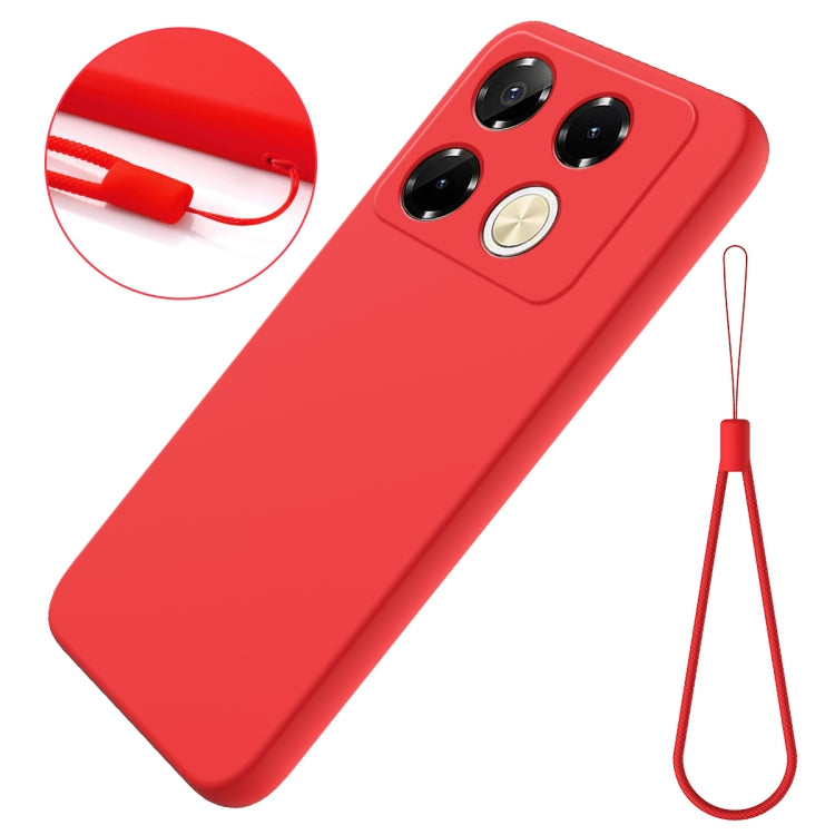 For Infinix Note 40 Pro 4G Solid Color Liquid Silicone Dropproof Full Coverage Protective Case(Red) - Infinix Cases by PMC Jewellery | Online Shopping South Africa | PMC Jewellery | Buy Now Pay Later Mobicred