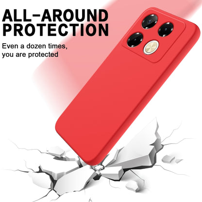 For Infinix Note 40 Pro 4G Solid Color Liquid Silicone Dropproof Full Coverage Protective Case(Red) - Infinix Cases by PMC Jewellery | Online Shopping South Africa | PMC Jewellery | Buy Now Pay Later Mobicred