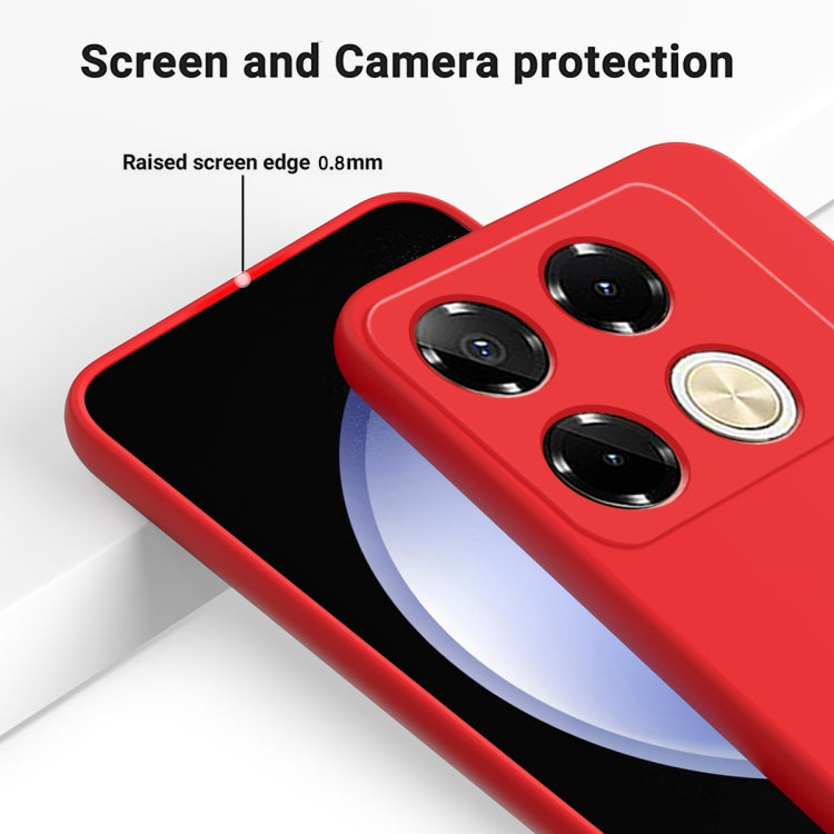 For Infinix Note 40 Pro 4G Solid Color Liquid Silicone Dropproof Full Coverage Protective Case(Red) - Infinix Cases by PMC TechLife | Online Shopping South Africa | PMC TechLife | Buy Now Pay Later Mobicred